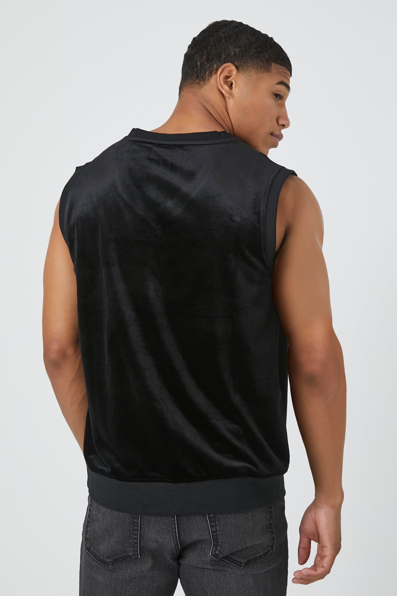 Velour V-Neck Vest sold by Urban Planet product image thumbnail 2