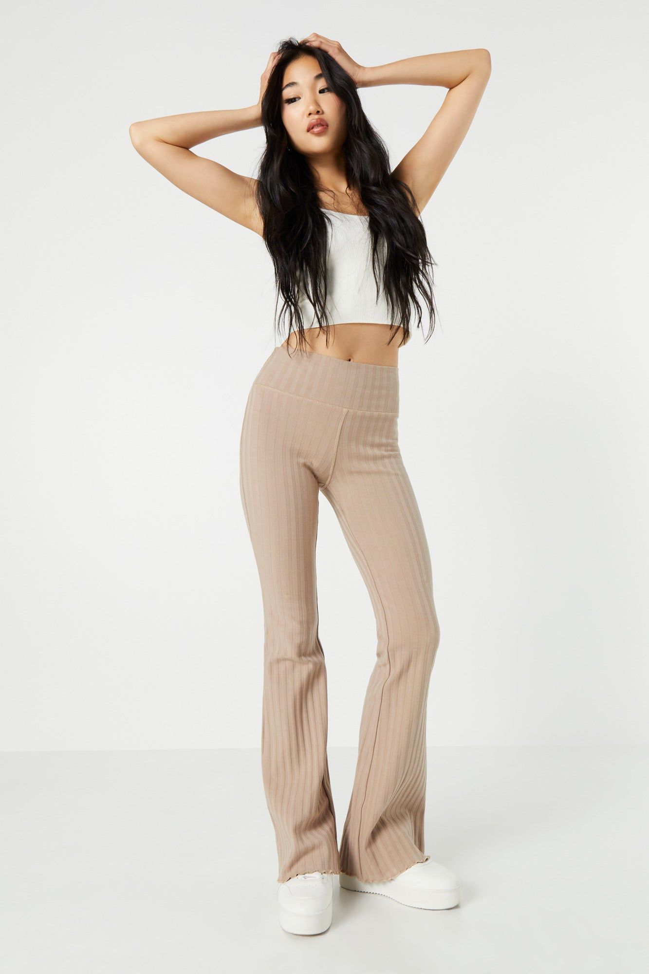 Ribbed High Rise Pull On Pant sold by Urban Planet product image thumbnail 10