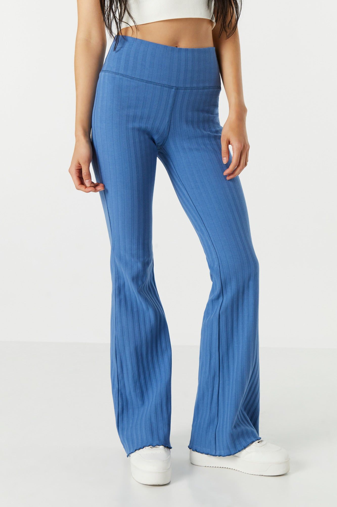 Ribbed High Rise Pull On Pant sold by Urban Planet product image thumbnail 2