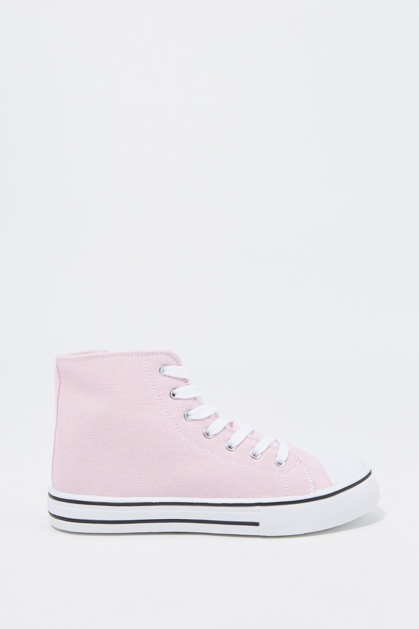 Girls Canvas High Top Lace Up Sneaker sold by Urban Planet
