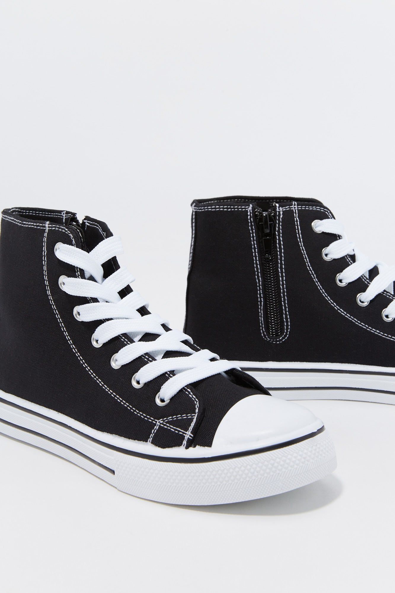 Girls Canvas High Top Lace Up Sneaker sold by Urban Planet product image thumbnail 8
