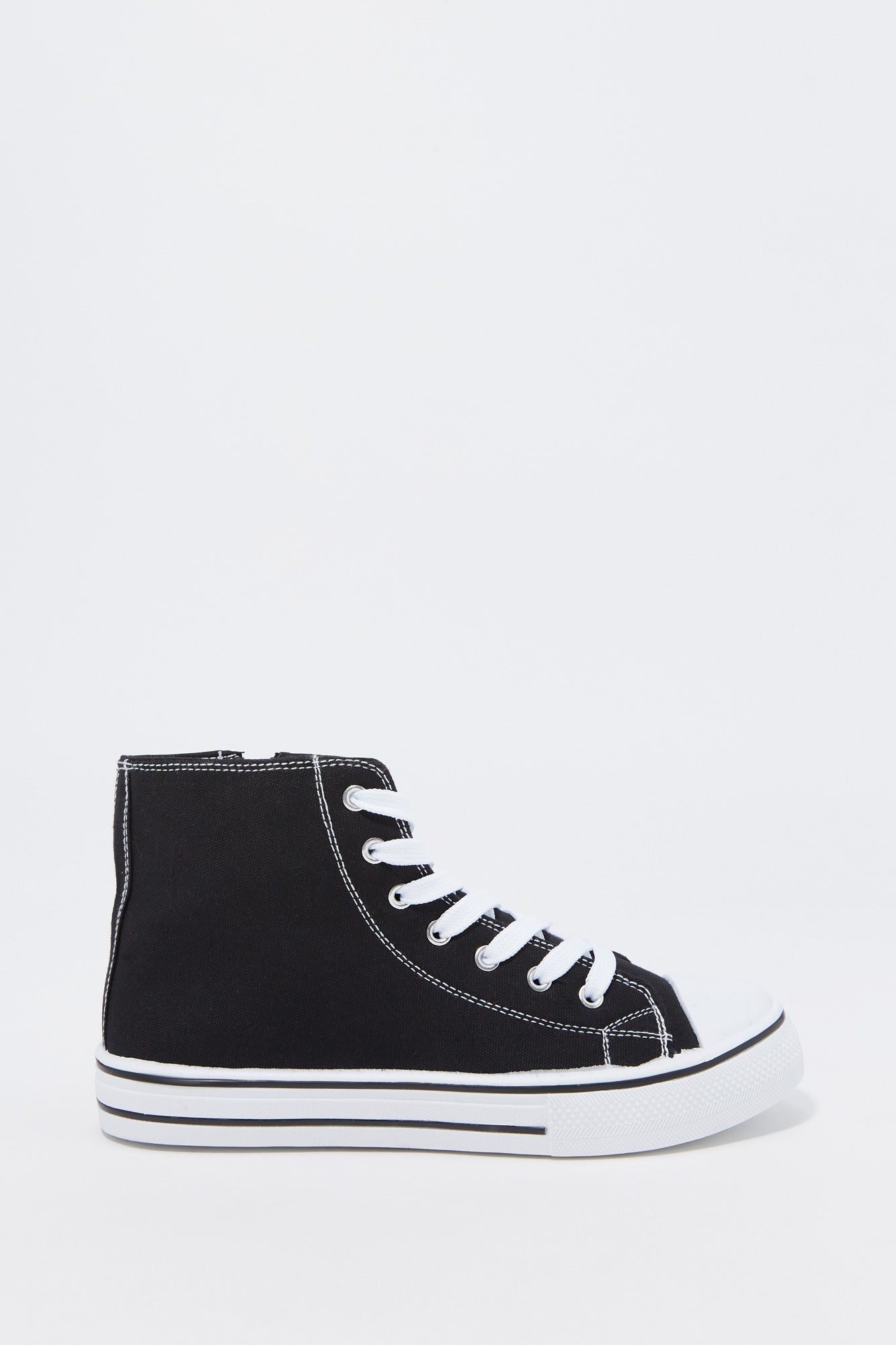 Girls Canvas High Top Lace Up Sneaker sold by Urban Planet product image thumbnail 5