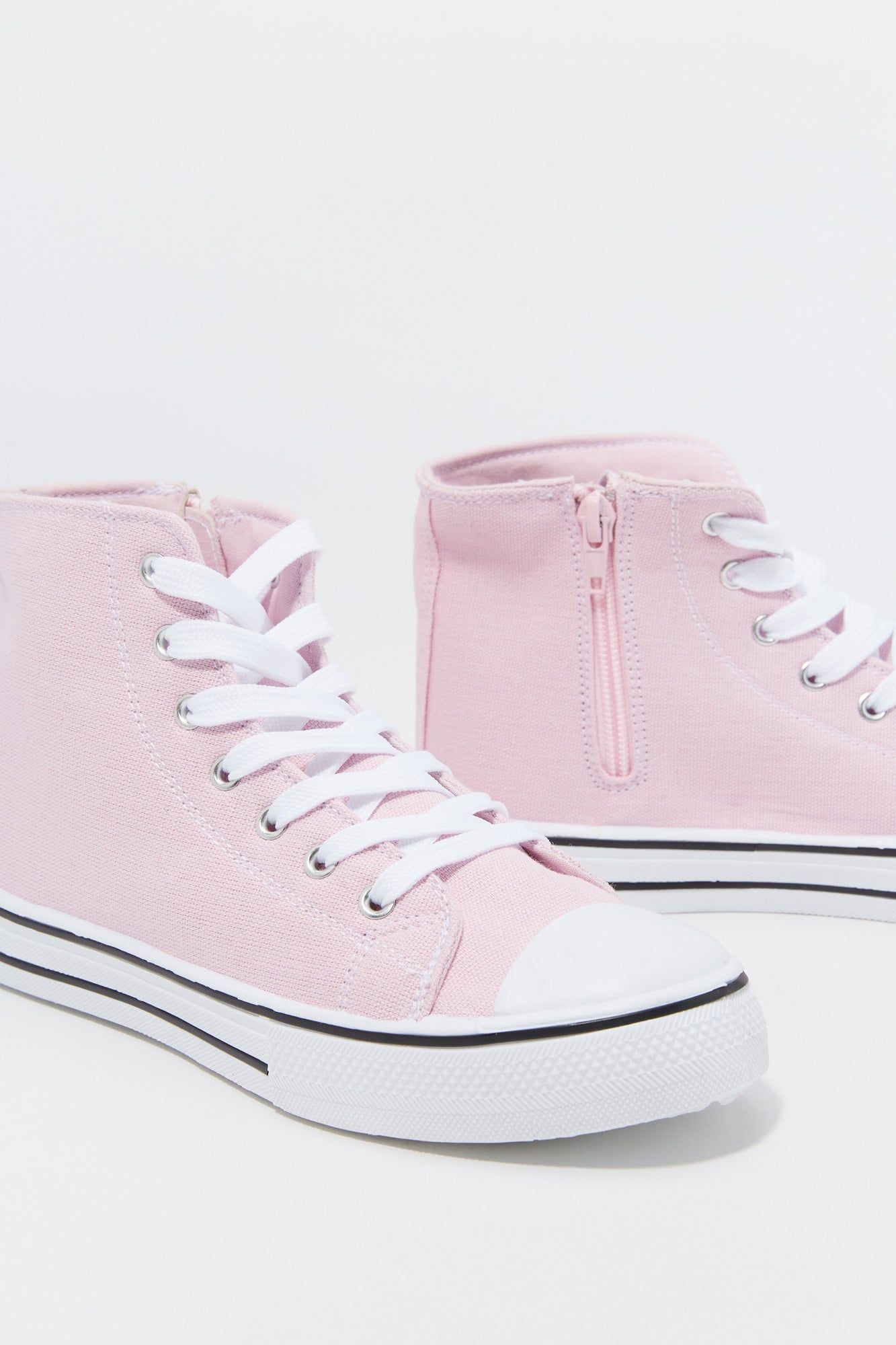 Girls Canvas High Top Lace Up Sneaker sold by Urban Planet product image thumbnail 4