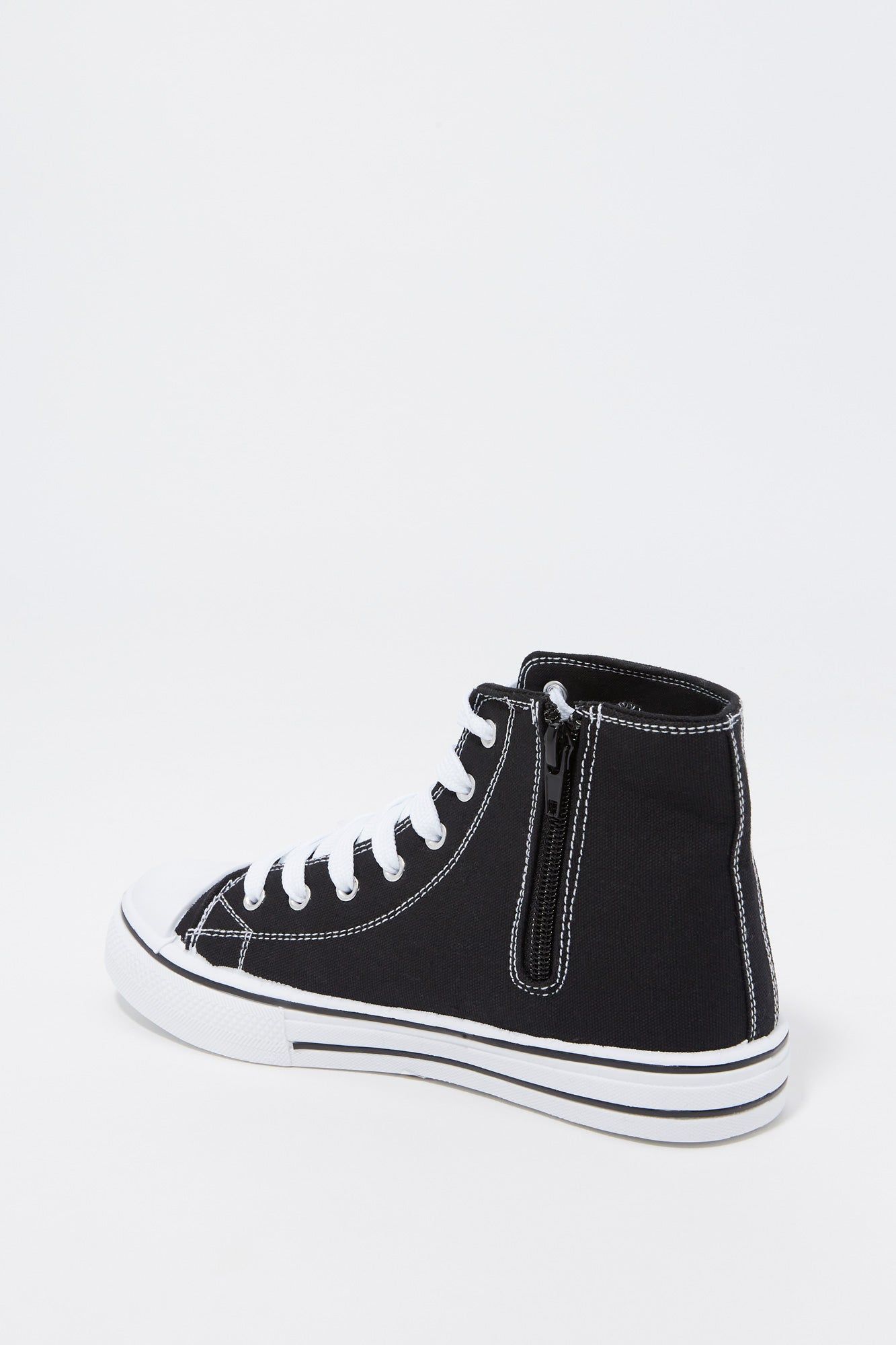 Girls Canvas High Top Lace Up Sneaker sold by Urban Planet product image thumbnail 7