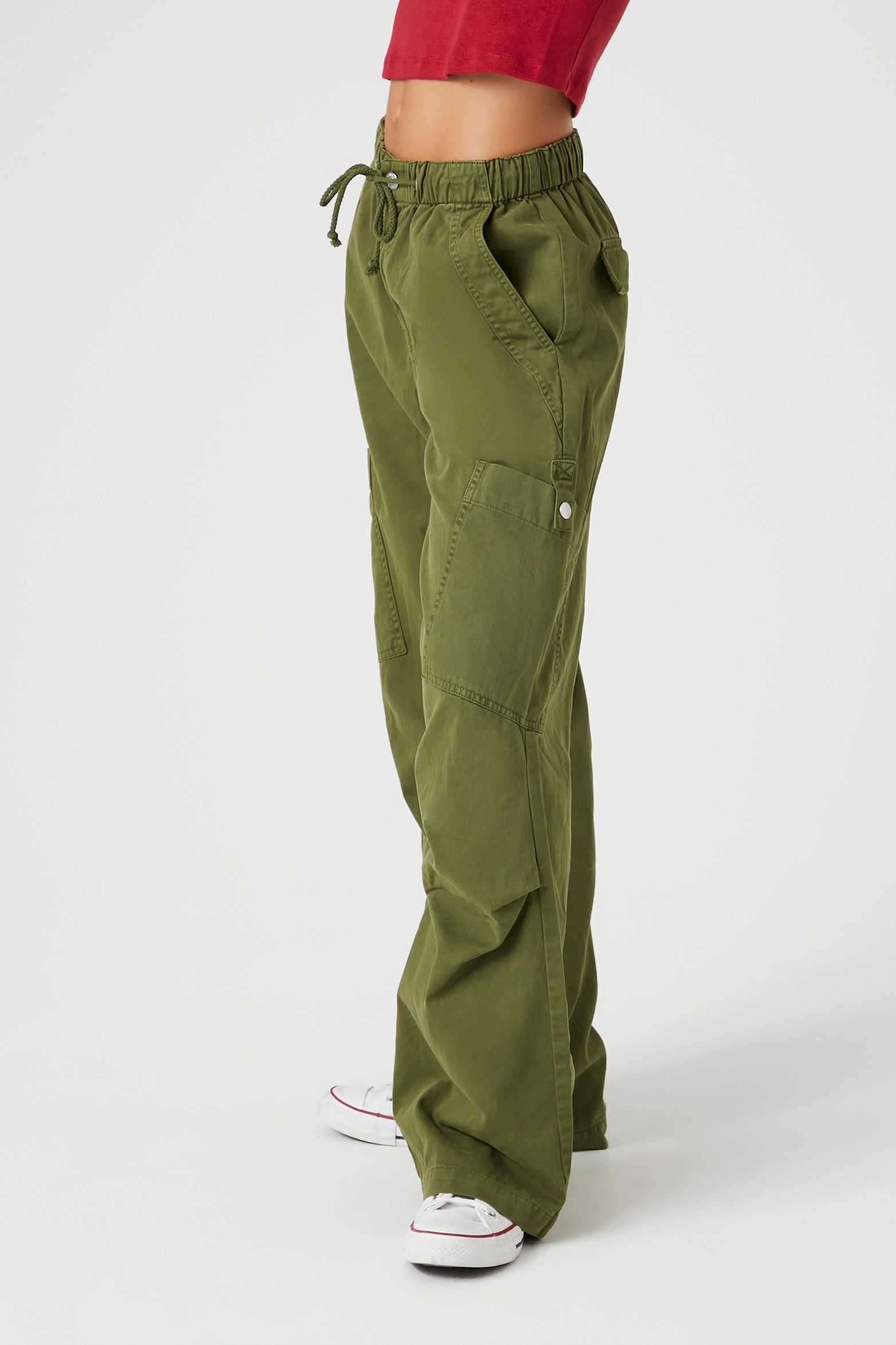 Pantalon cargo à jambe large avec taille coulissante sold by Urban Planet product image thumbnail 4