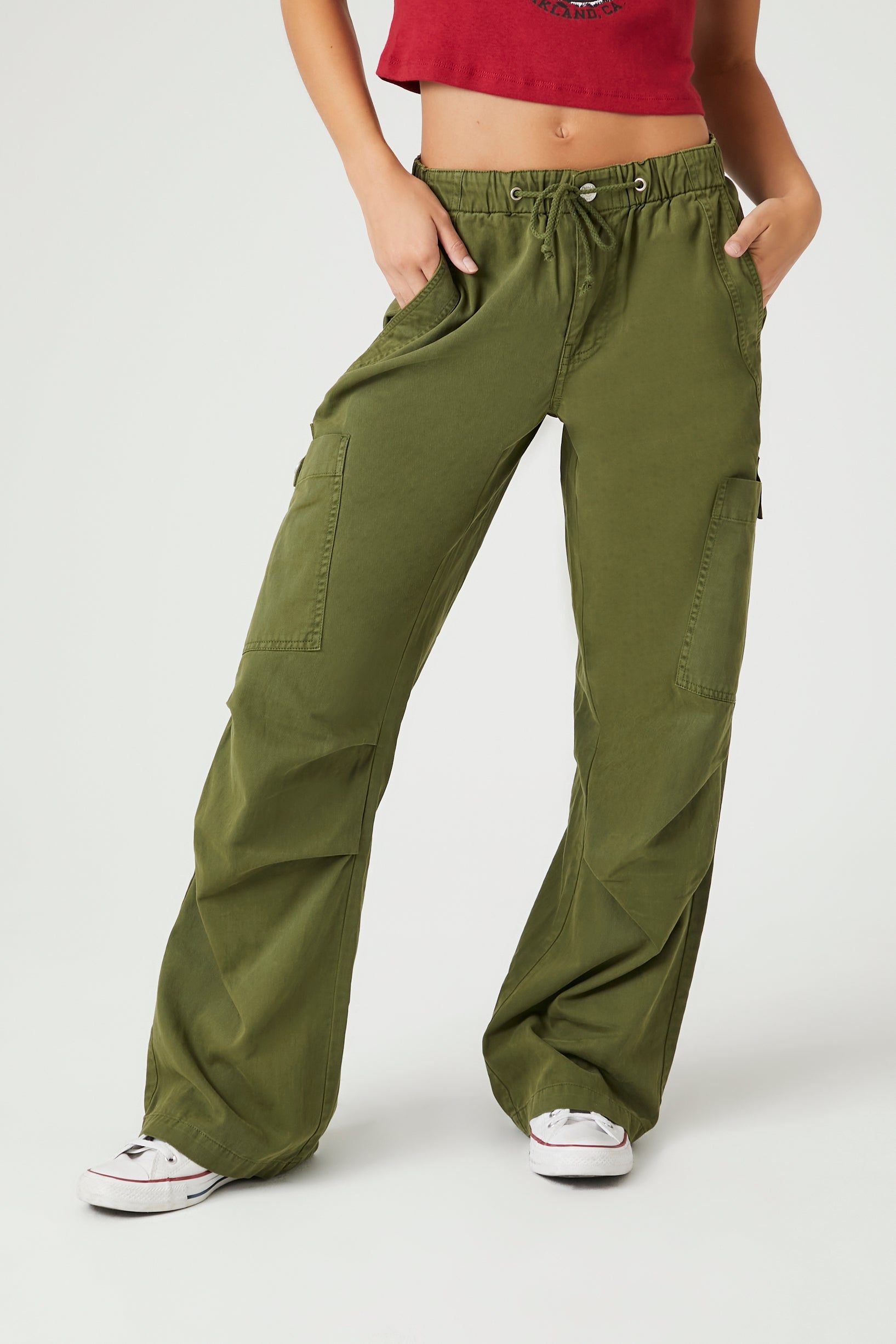Pantalon cargo à jambe large avec taille coulissante sold by Urban Planet product image thumbnail 2