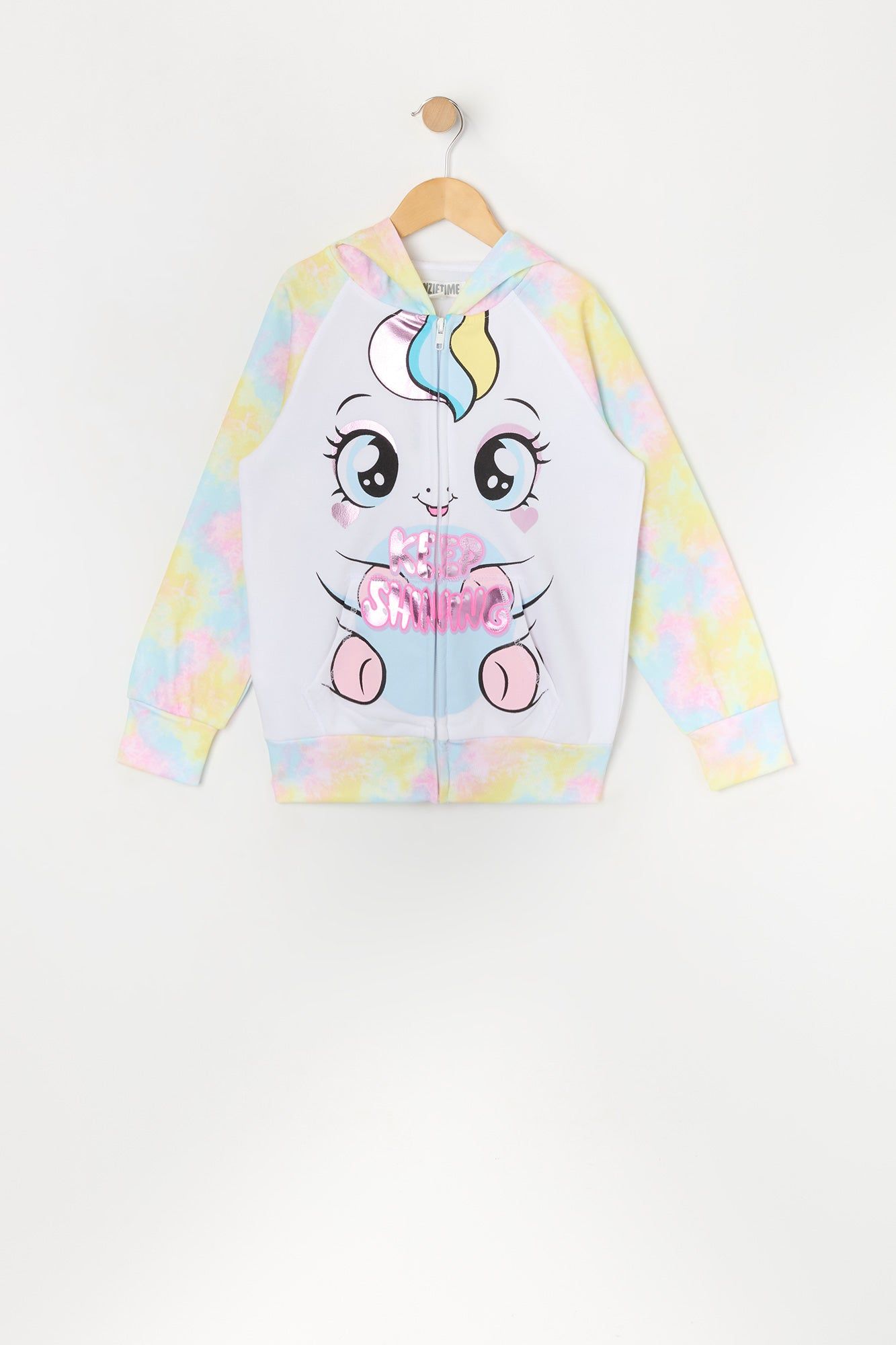 Girls Keep Shining Unicorn Zip-Up Character Hoodie sold by Urban Planet product image thumbnail 2