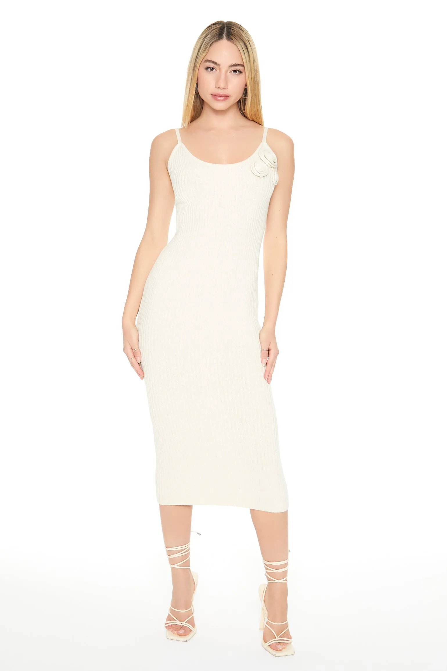 Crochet Rosette Midi Dress sold by Urban Planet product image thumbnail 4