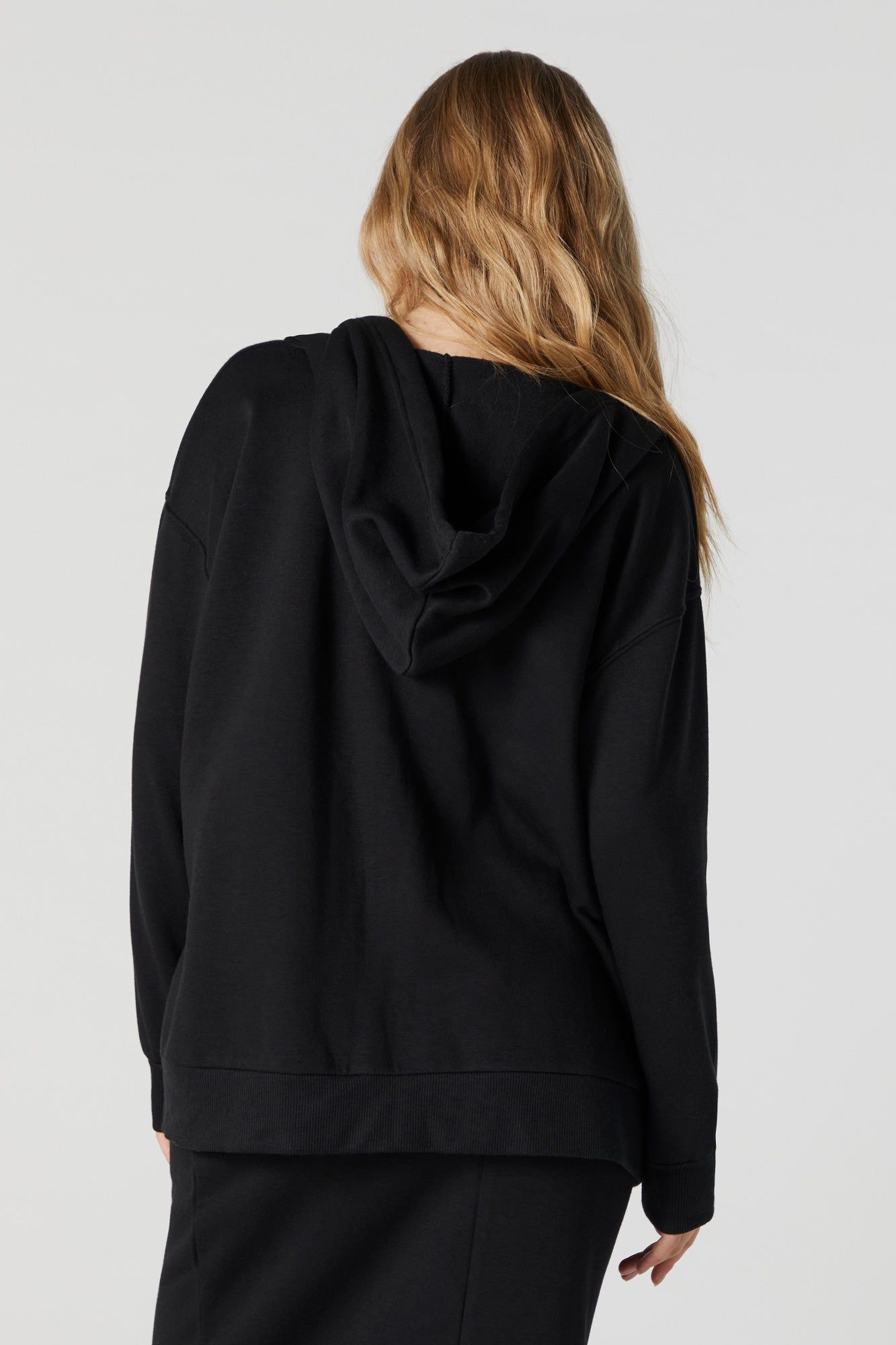 Oversized Fleece Zip-Up Hoodie sold by Urban Planet product image thumbnail 2