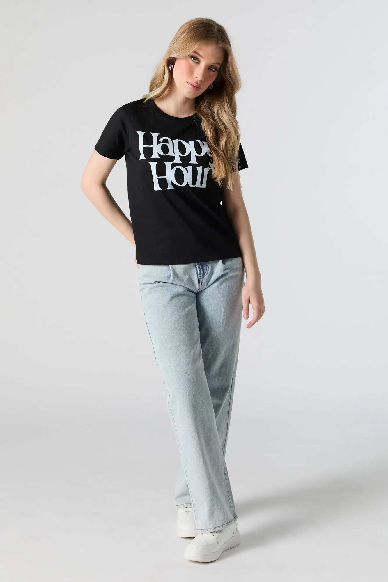 Happy Hour Graphic T-Shirt sold by Urban Planet product image thumbnail 3