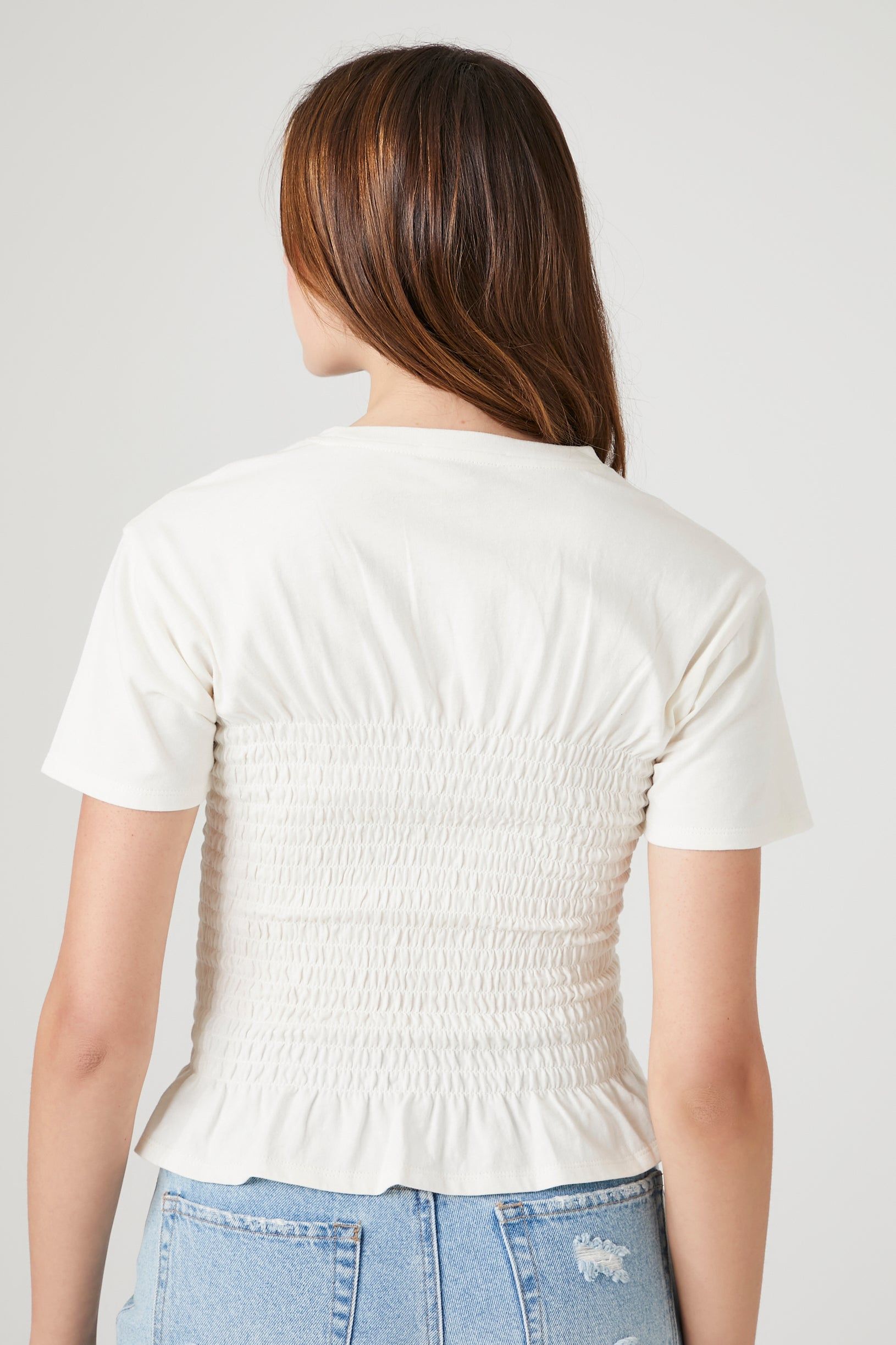 Haut combo smocké volanté sold by Urban Planet product image thumbnail 2