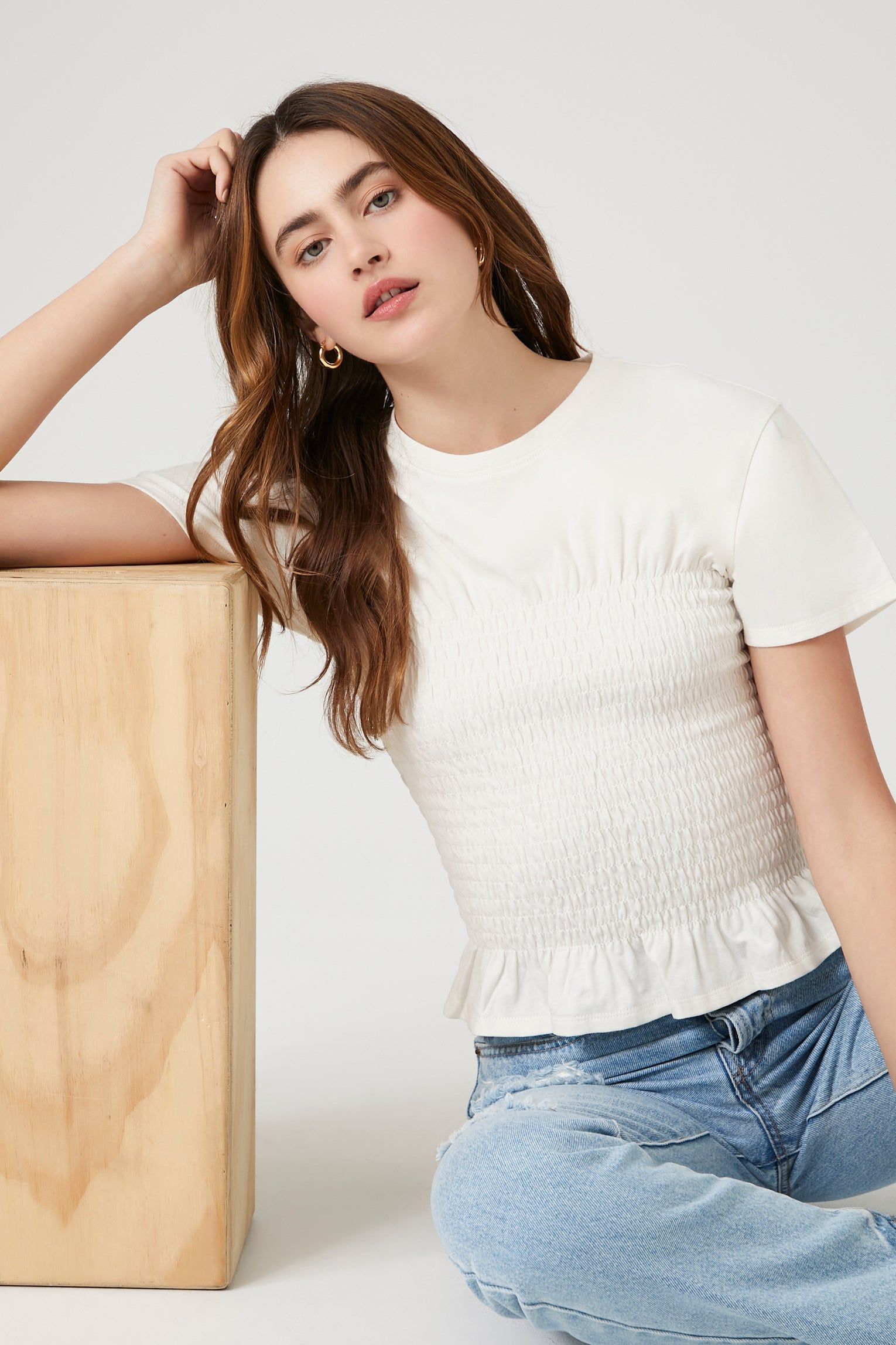 Haut combo smocké volanté sold by Urban Planet product image thumbnail 5