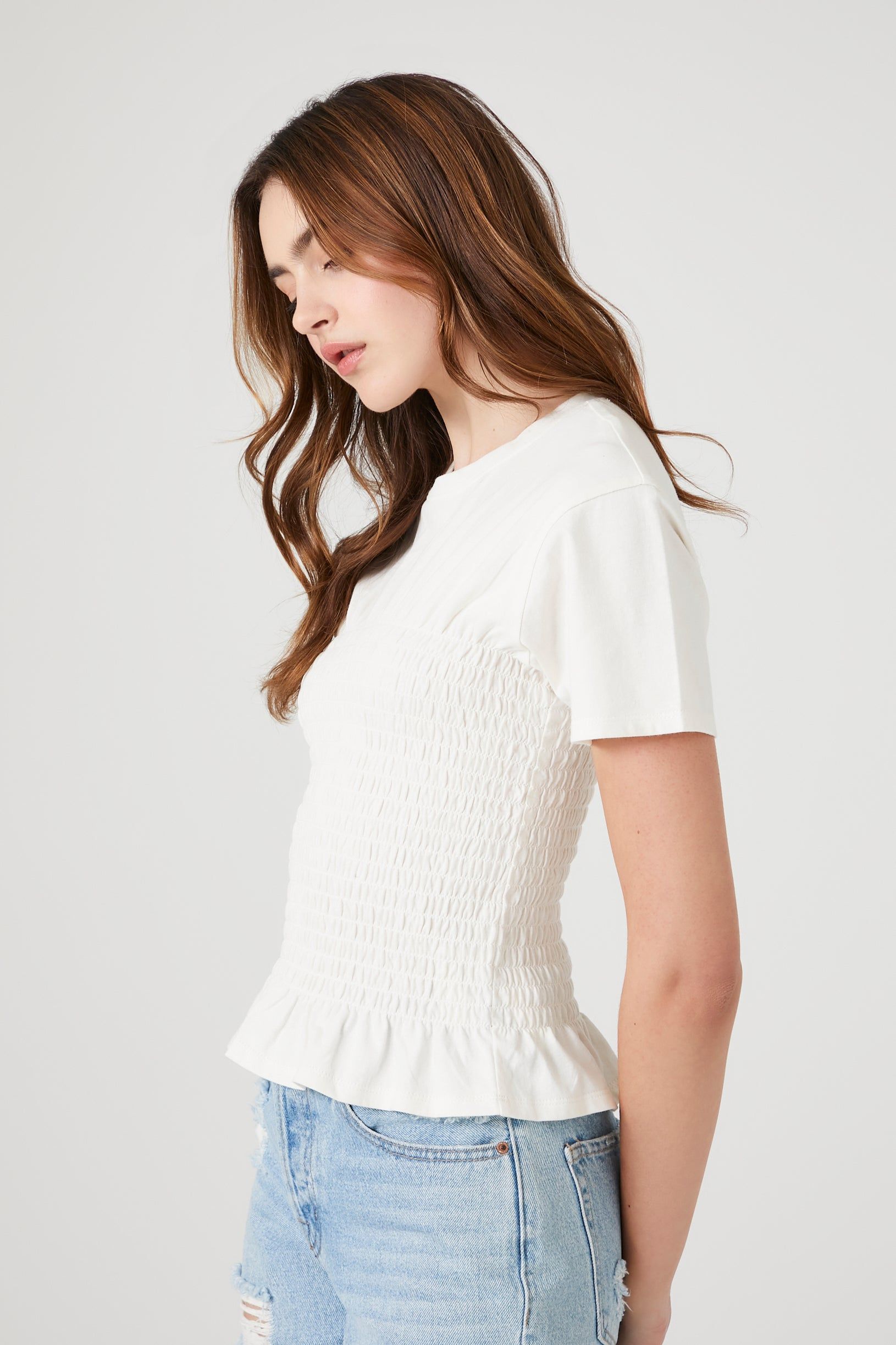 Haut combo smocké volanté sold by Urban Planet product image thumbnail 3