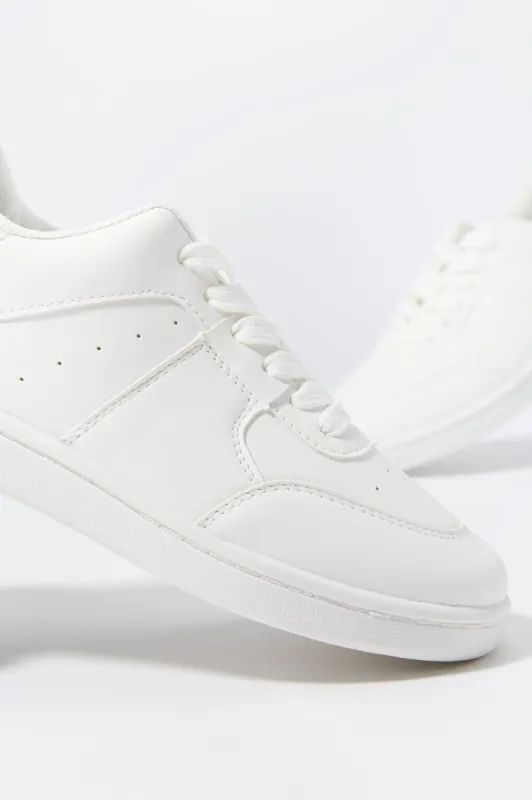 Espadrilles lacéees blanches à imprimé Original pour fille sold by Urban Planet