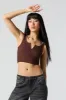 Débardeur Henley côtelé court sans couture sold by Urban Planet
