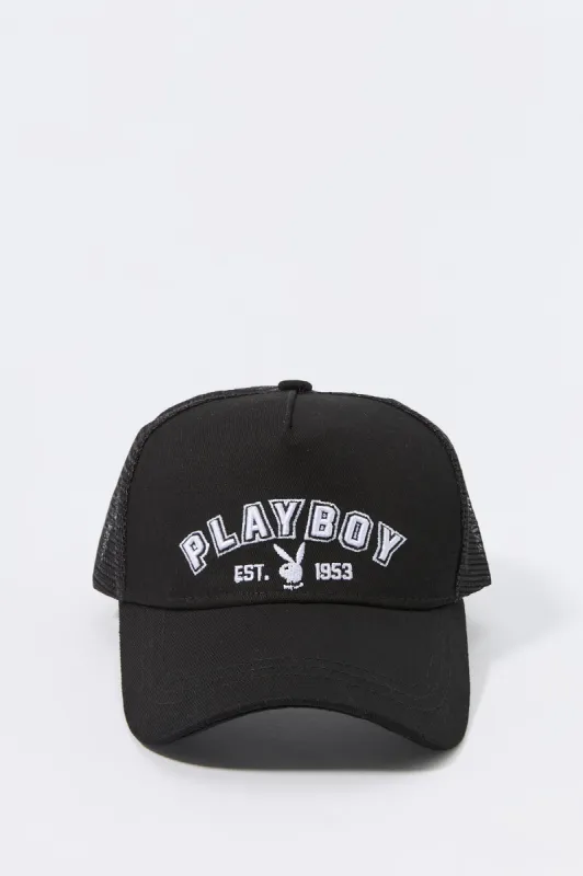 Playboy Embroidered Mesh Baseball Hat sold by Urban Planet