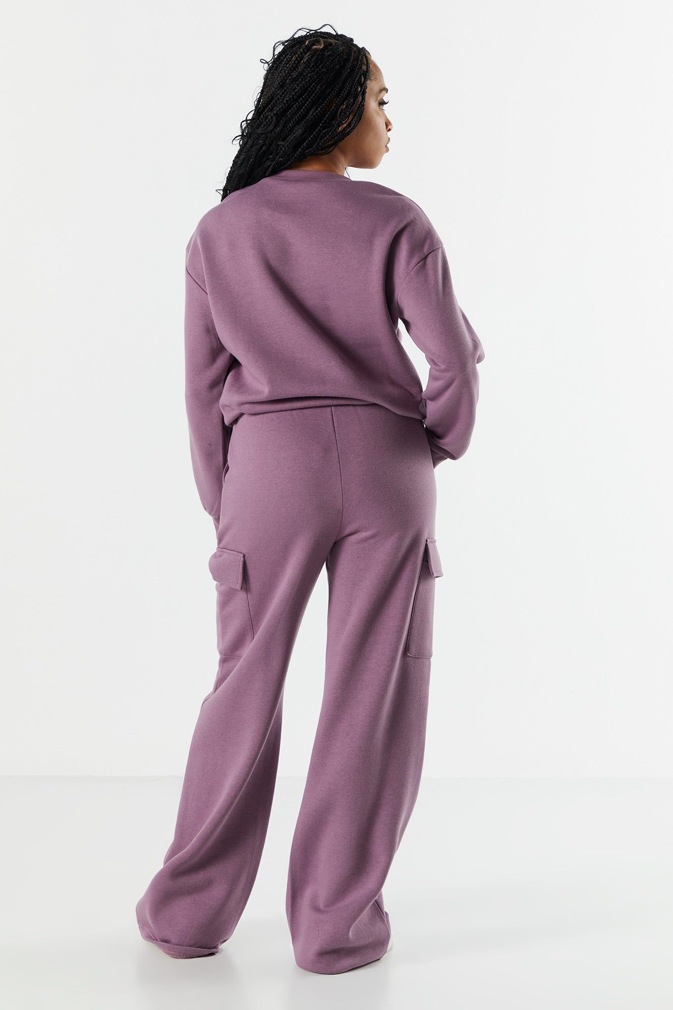 Fleece Wide Leg Cargo Pant sold by Urban Planet product image thumbnail 27