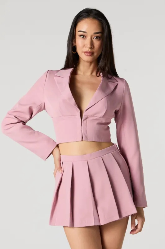 Hook and Eye Cropped Blazer sold by Urban Planet