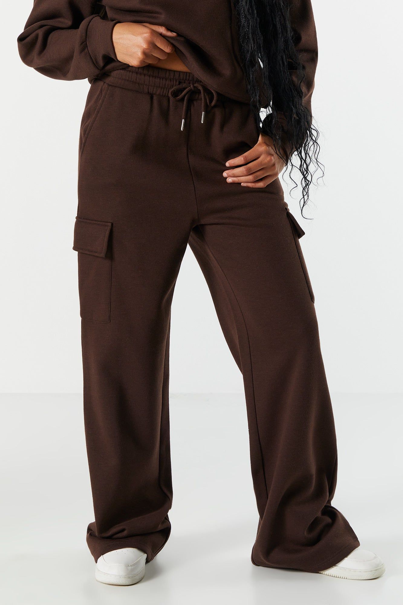Fleece Wide Leg Cargo Pant sold by Urban Planet product image thumbnail 20