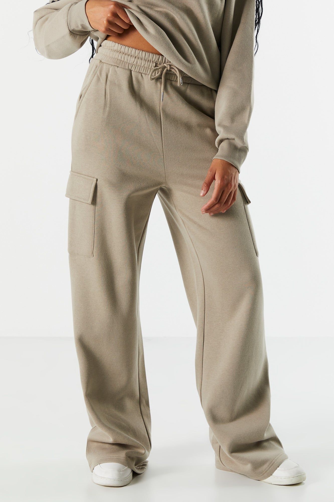 Fleece Wide Leg Cargo Pant sold by Urban Planet product image thumbnail 14