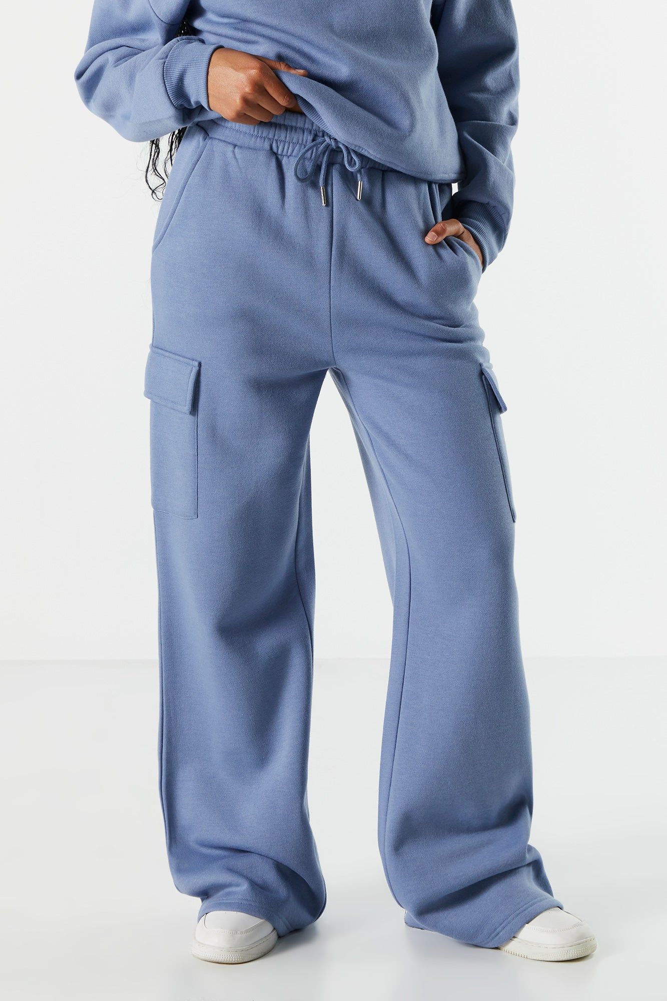 Fleece Wide Leg Cargo Pant sold by Urban Planet product image thumbnail 23