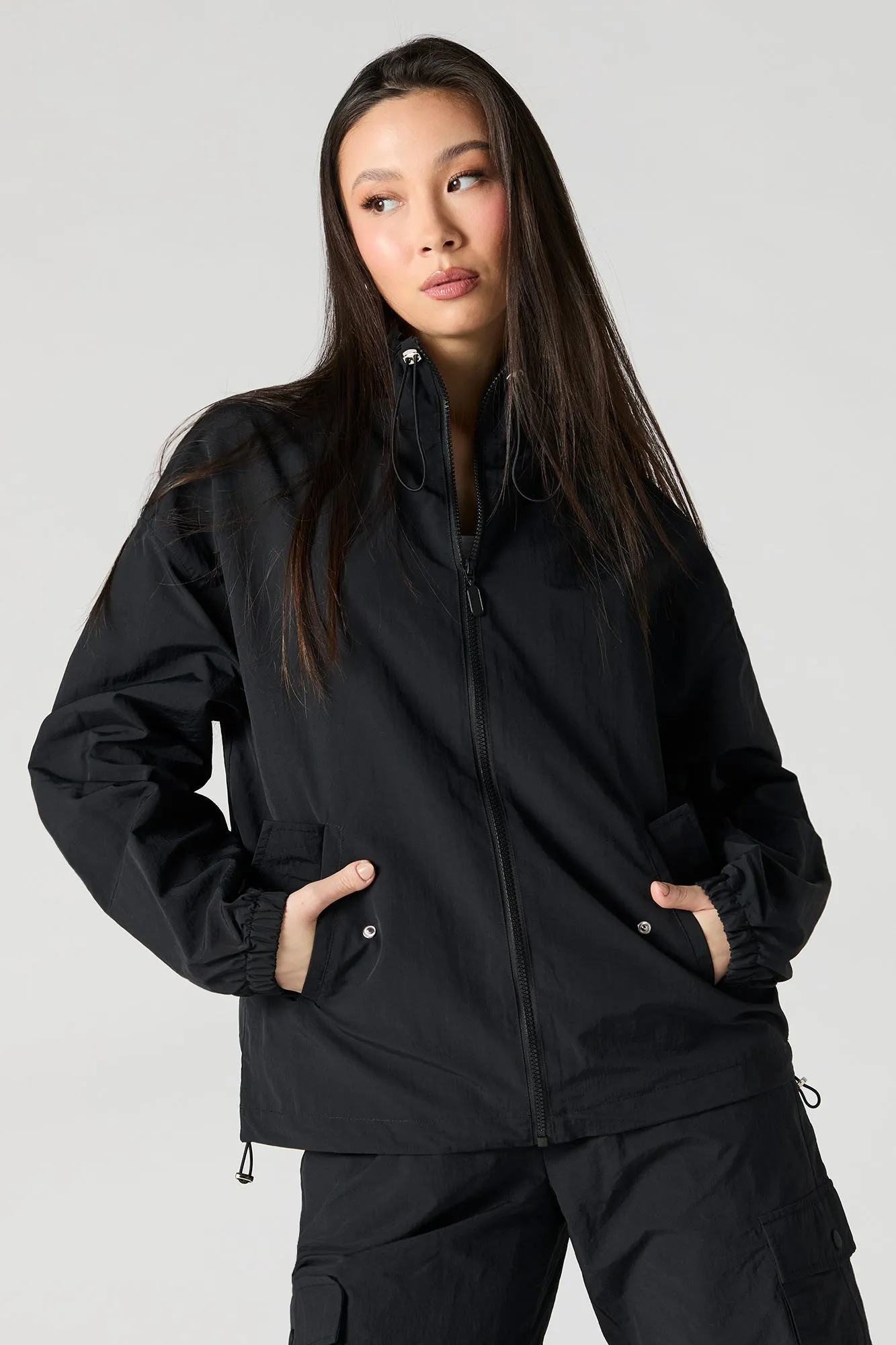Nylon Zip-Up Jacket sold by Urban Planet product image thumbnail 5