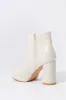 Faux Leather Platform Heeled Boot sold by Urban Planet