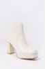 Faux Leather Platform Heeled Boot sold by Urban Planet