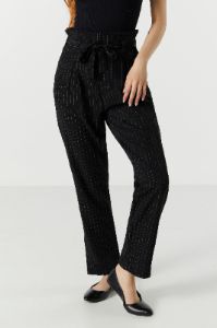 Striped High Rise Paperbag Pant sold by Urban Planet