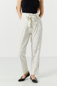 Striped High Rise Paperbag Pant sold by Urban Planet