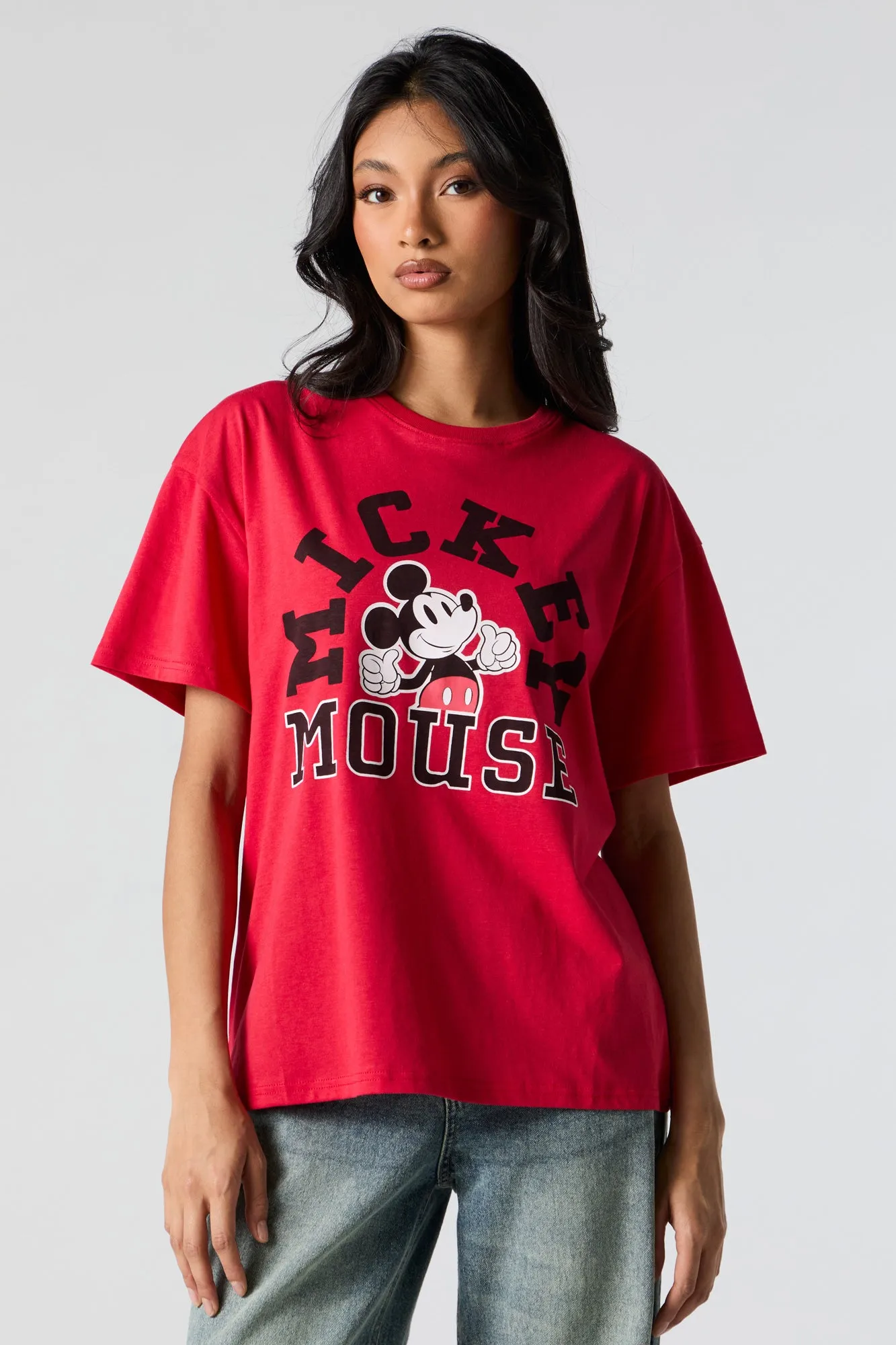 Mickey Mouse Graphic Boyfriend T-Shirt sold by Urban Planet product image thumbnail 5