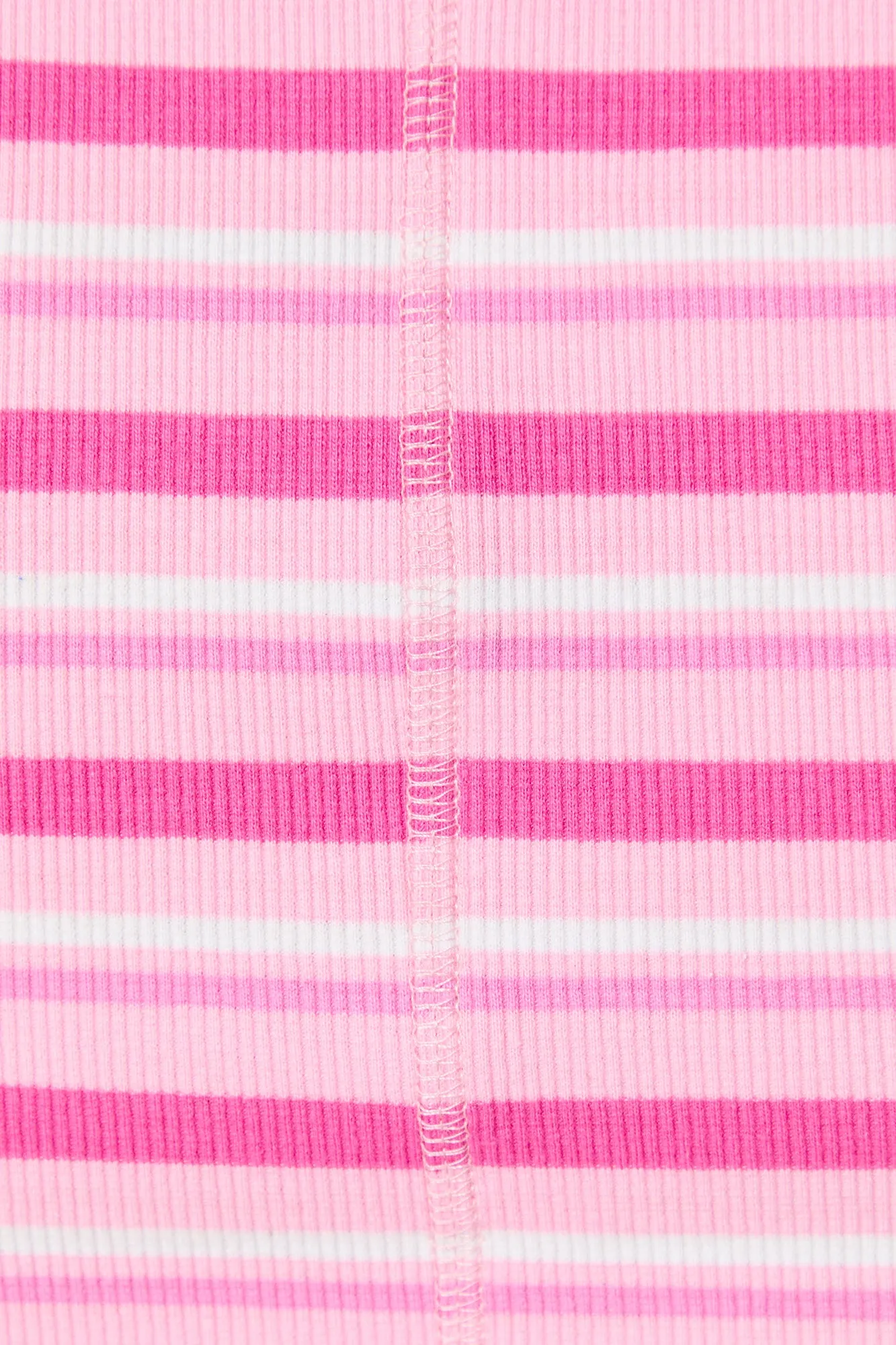 Striped Ribbed Square Neck Cropped Tank sold by Urban Planet product image thumbnail 4