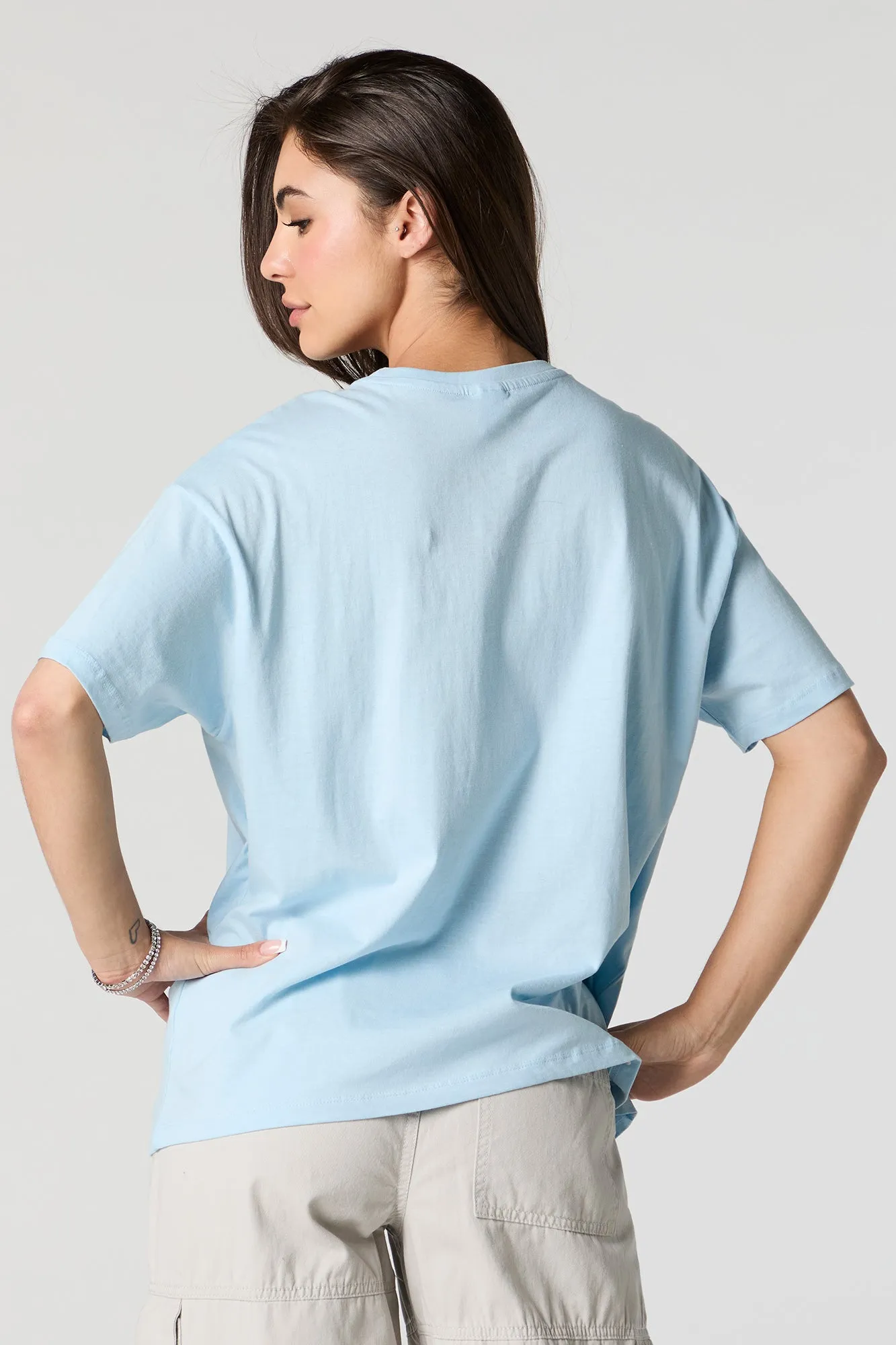 Stitch and Angel Graphic Boyfriend T-Shirt sold by Urban Planet product image thumbnail 4