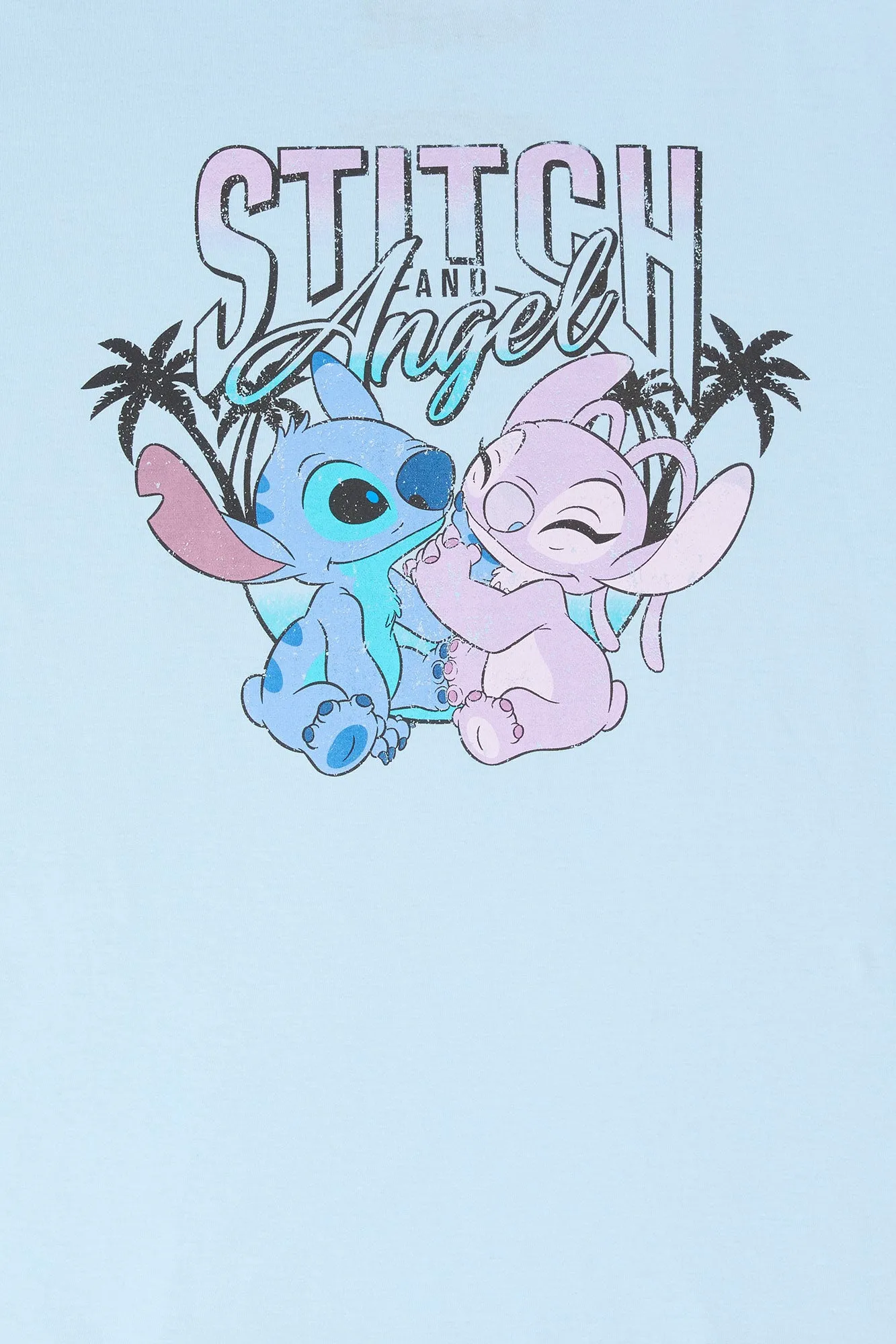 Stitch and Angel Graphic Boyfriend T-Shirt sold by Urban Planet product image thumbnail 2