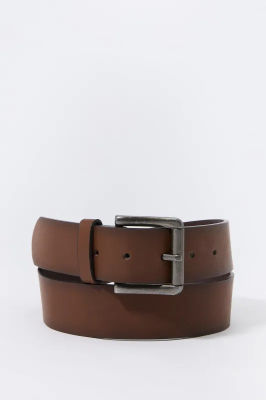 Brown Faux Leather Belt sold by Urban Planet