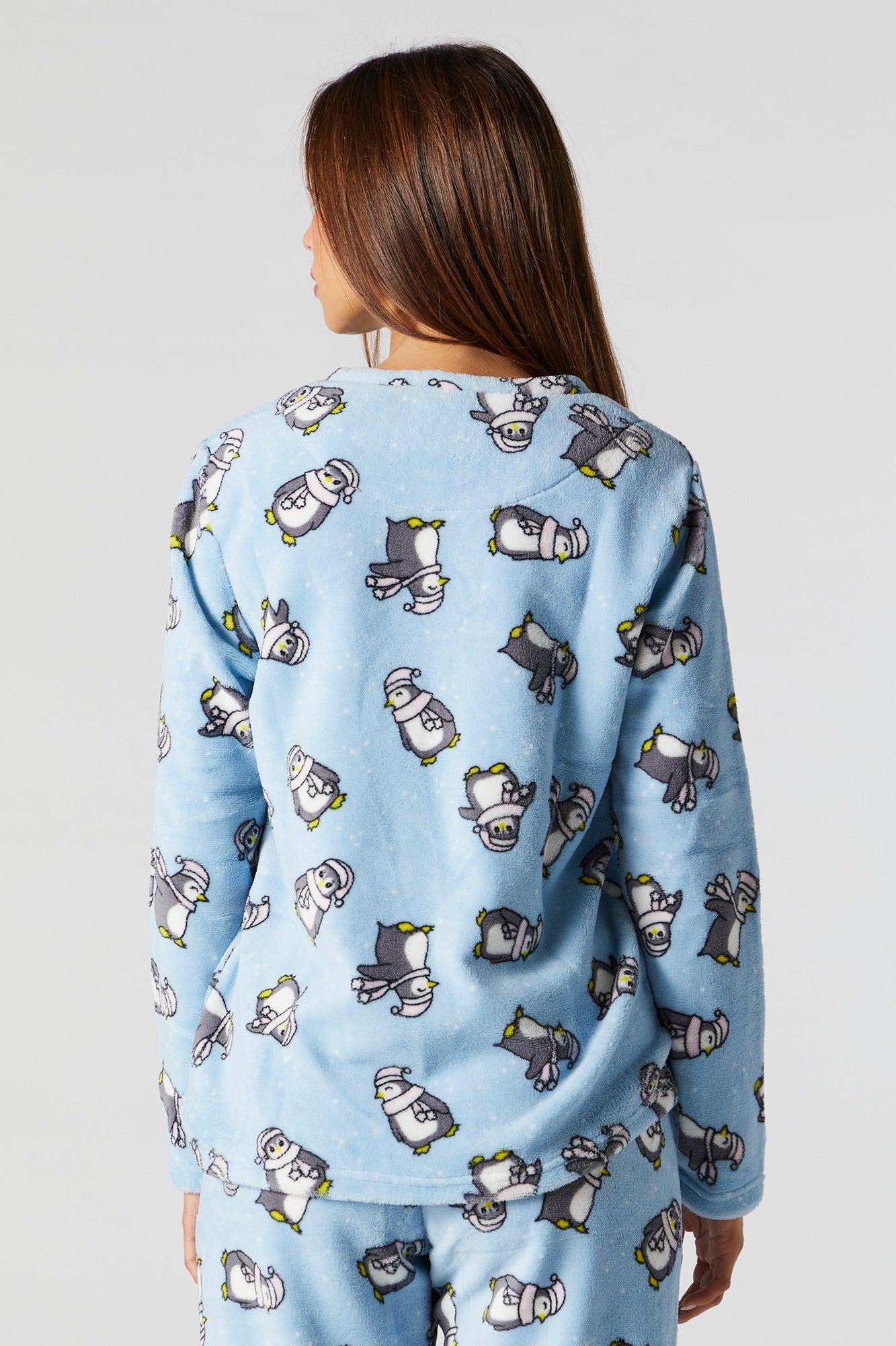 Plush Penguin 2 Piece Holiday Pajama Set sold by Urban Planet product image thumbnail 3