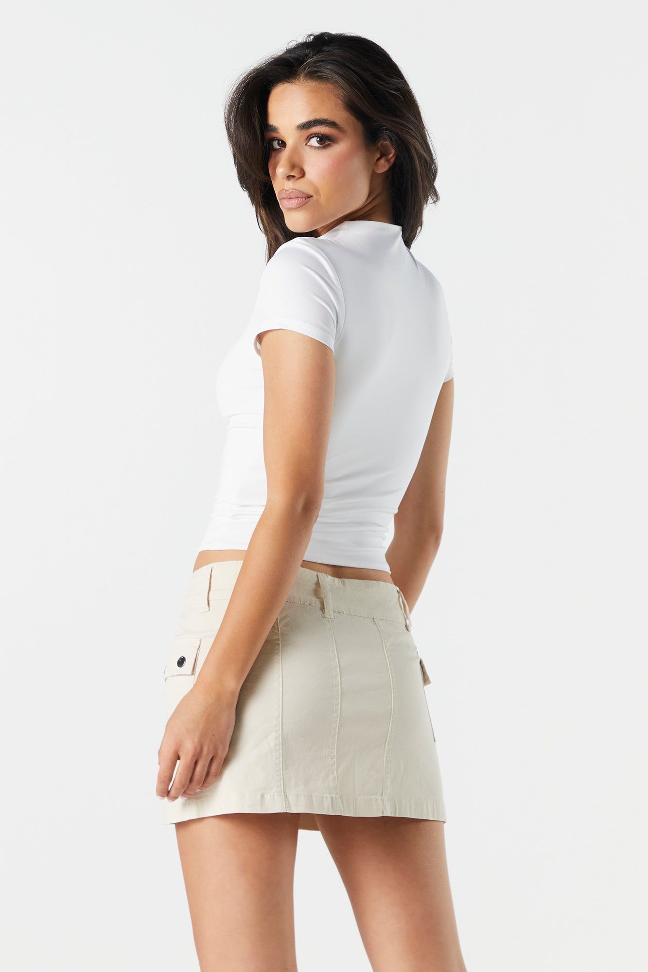 Contour Mock Neck T-Shirt sold by Urban Planet product image thumbnail 8