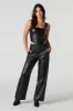 Faux Leather Wide Leg Pant sold by Urban Planet
