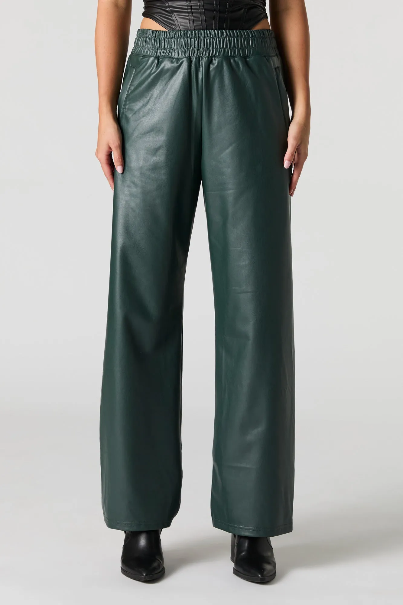 Faux Leather Wide Leg Pant sold by Urban Planet product image thumbnail 2