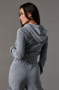 Playboy Graphic Zip-Up Washed Hoodie sold by Urban Planet