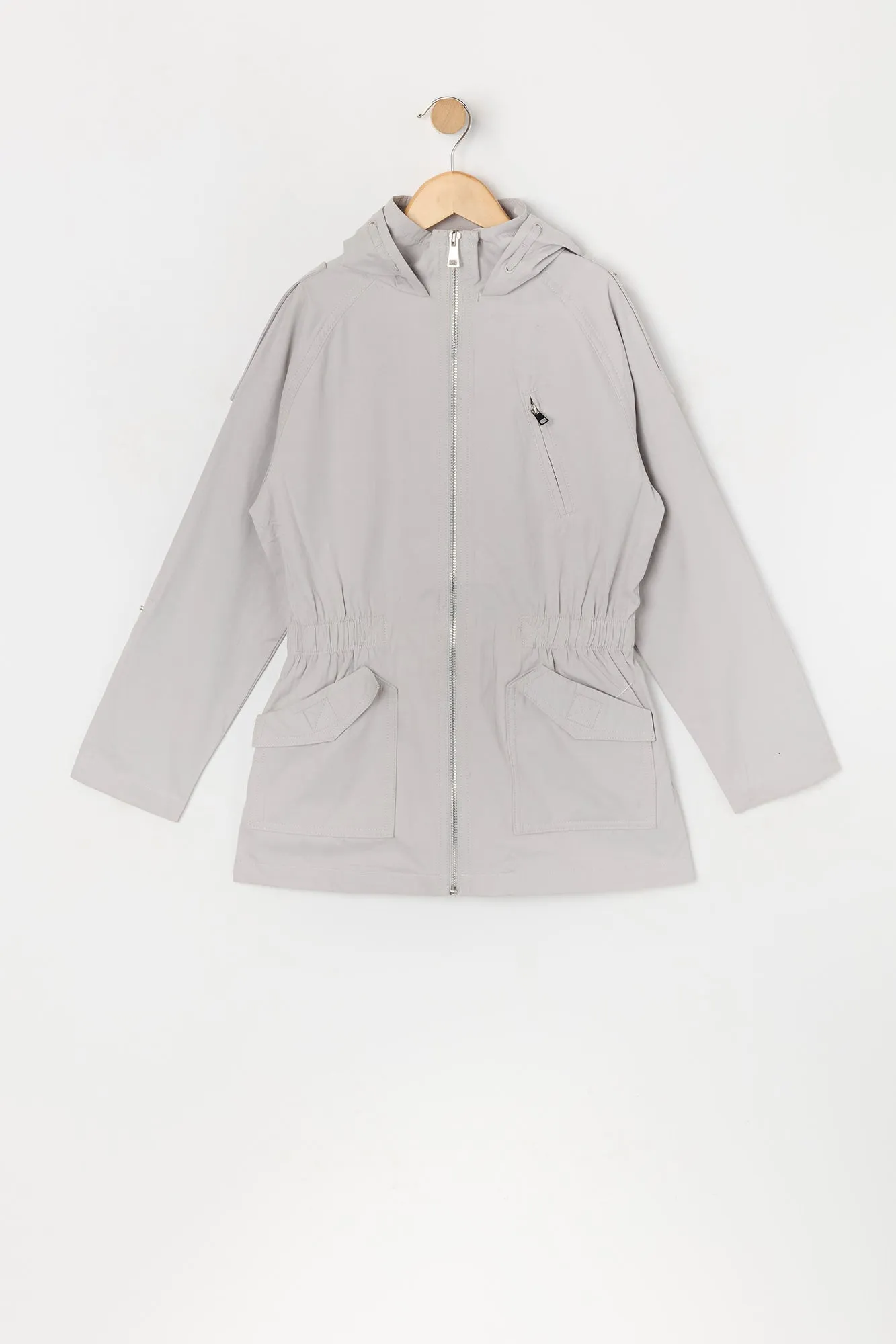Girls Zip-Up Anorak Jacket sold by Urban Planet product image thumbnail 5
