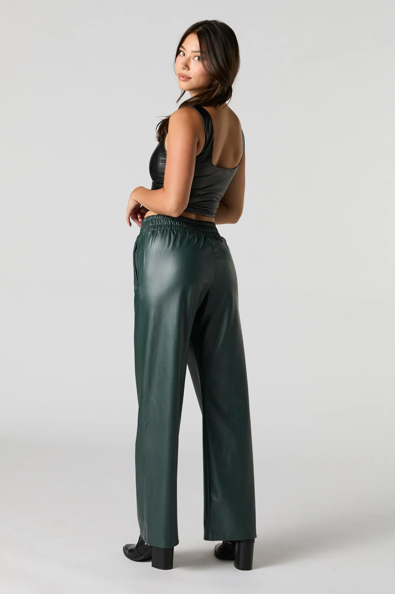 Faux Leather Wide Leg Pant sold by Urban Planet product image thumbnail 3