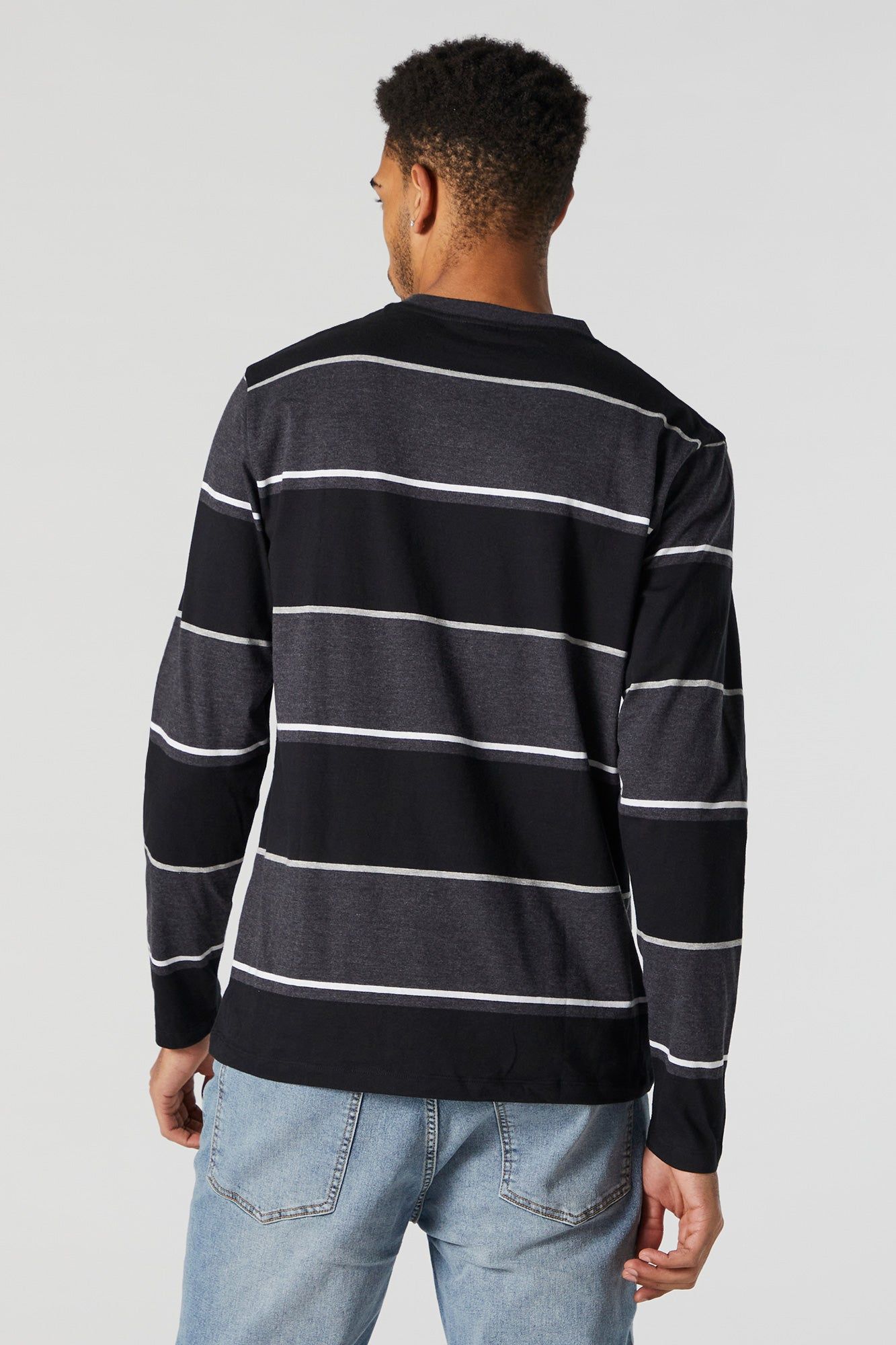 Wide Striped Print Long Sleeve Top sold by Urban Planet product image thumbnail 5