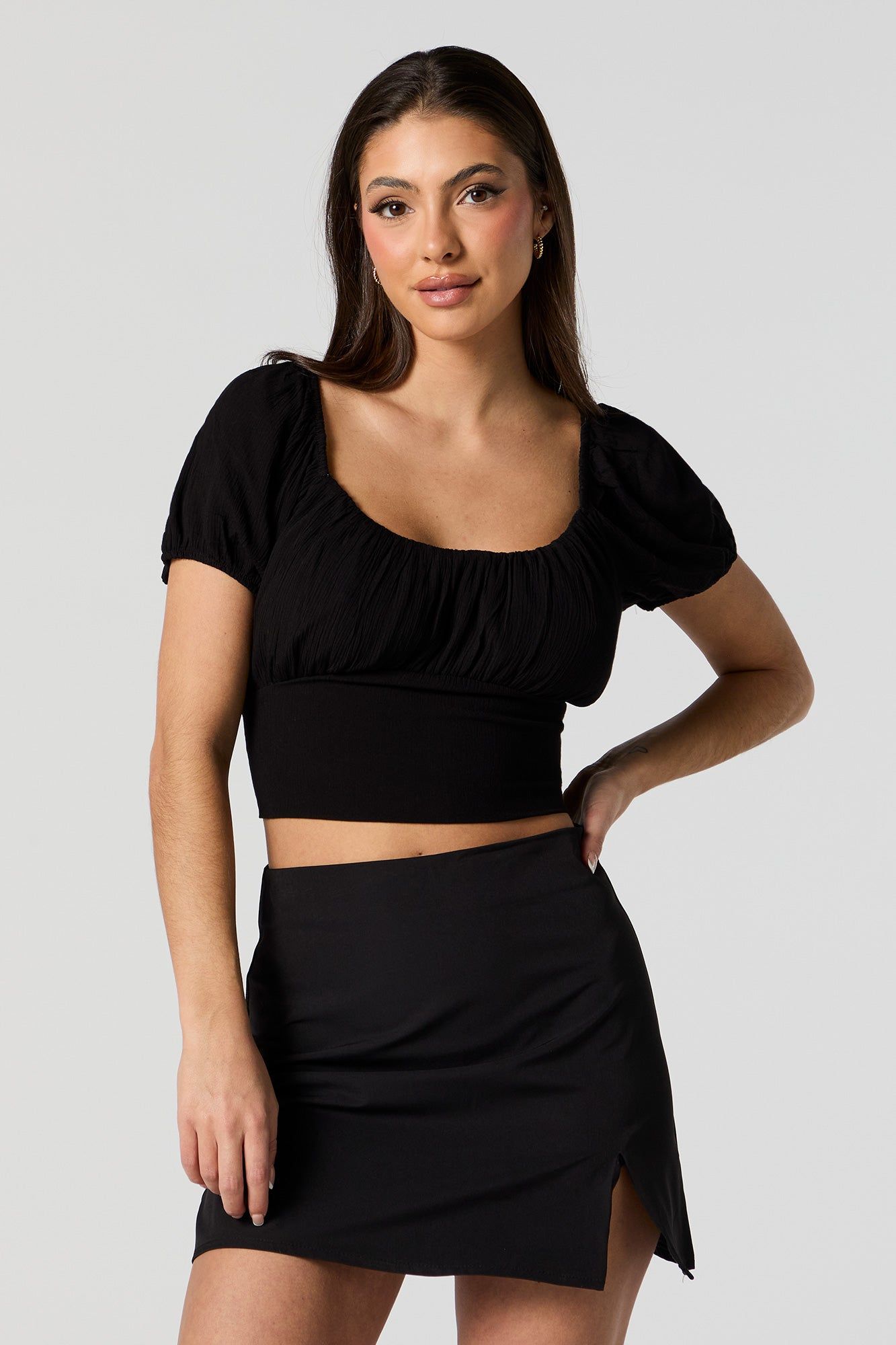 Milkmaid Tie Back Crop Top sold by Urban Planet product image thumbnail 4