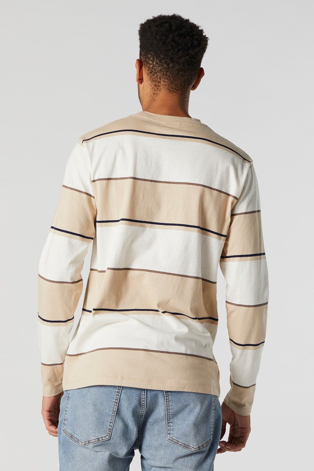 Wide Striped Print Long Sleeve Top sold by Urban Planet product image thumbnail 2