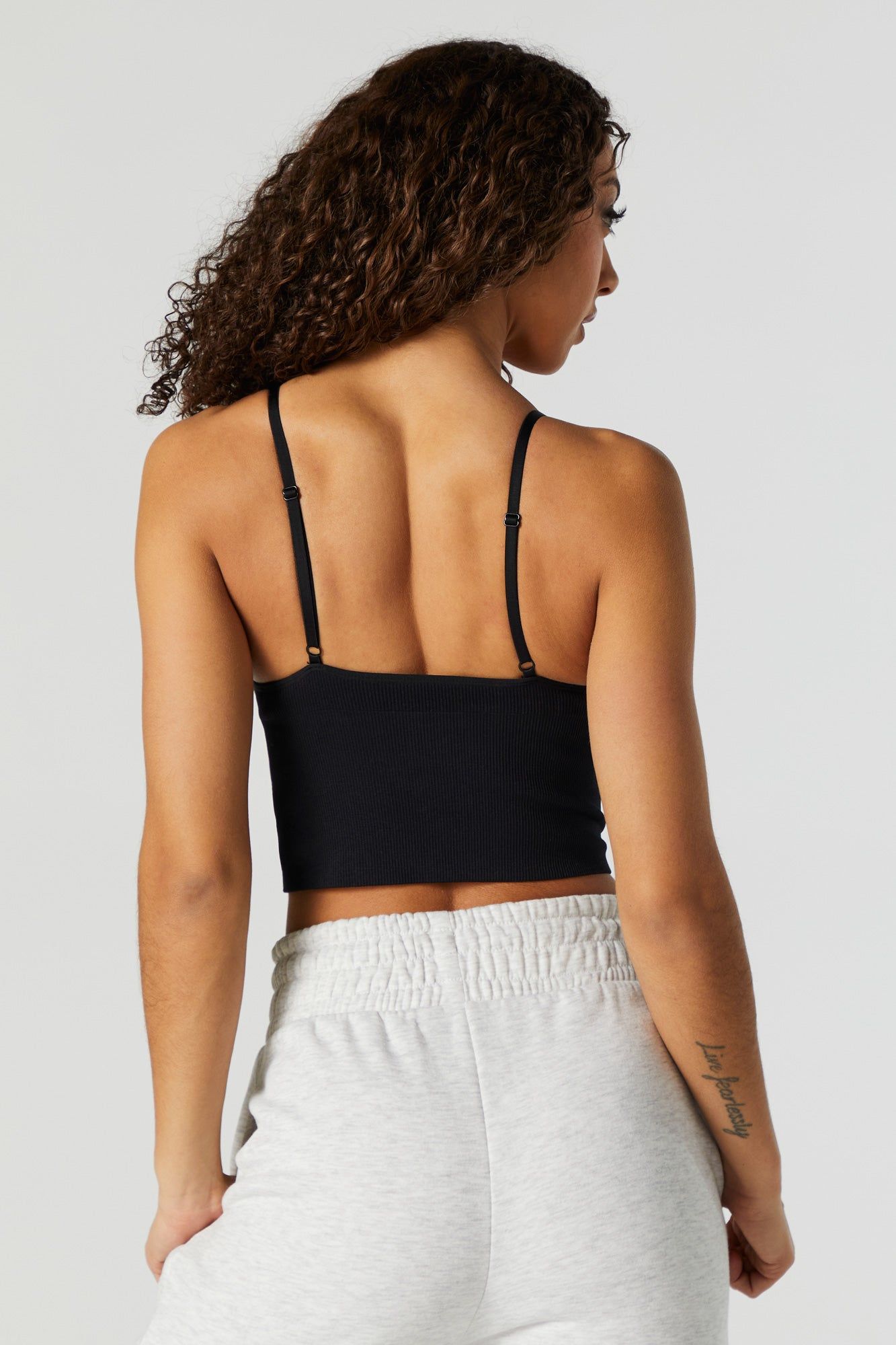 Seamless Ribbed Scoop Neck Tank sold by Urban Planet product image thumbnail 2