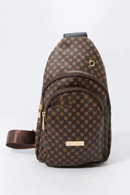 Status Print Shoulder Bag sold by Urban Planet