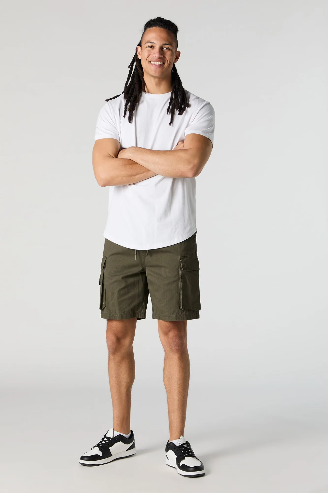 Curve Hem Crewneck T-Shirt sold by Urban Planet product image thumbnail 3