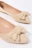 Faux Suede Bow Ballet Flat sold by Urban Planet