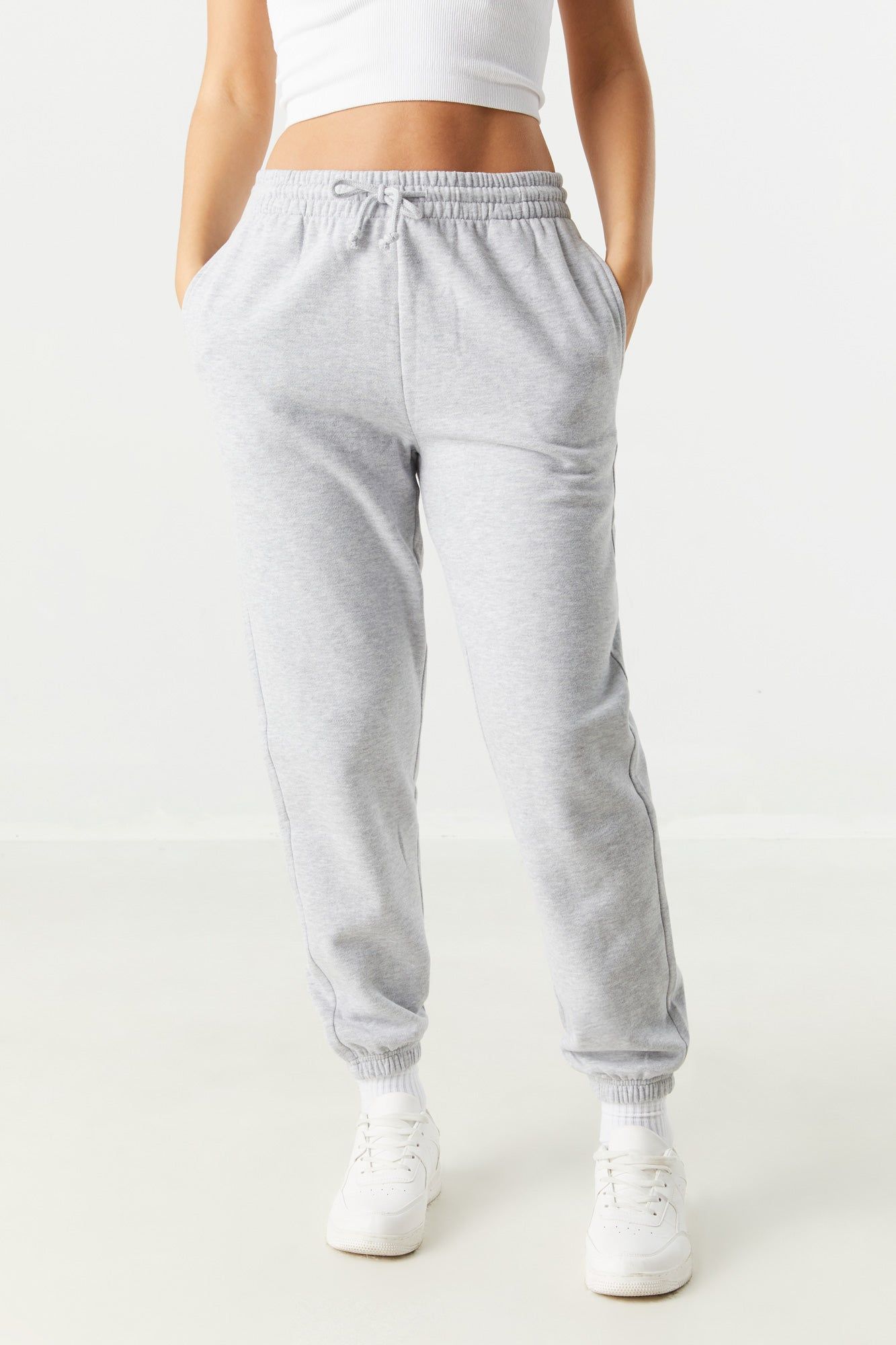 Pantalon de jogging à taille haute en molleton sold by Urban Planet product image thumbnail 5